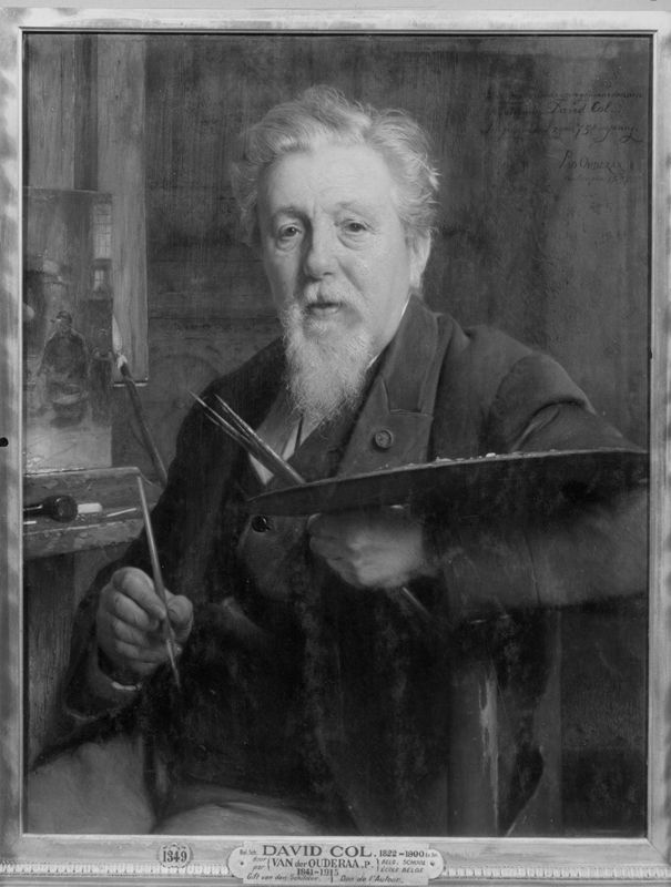 Portret van de schilder David Col