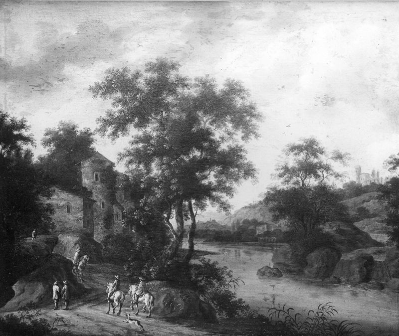 Landschap met waterloop