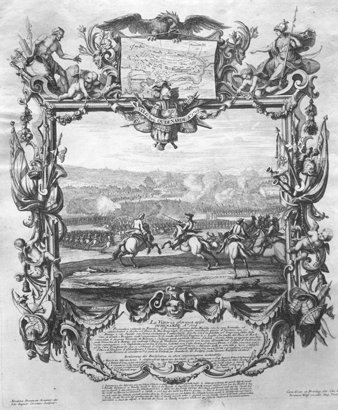 De slag van Oudenaarde van 11 juli 1708