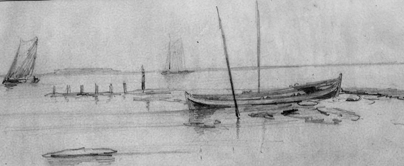 De Schelde bij laagtij