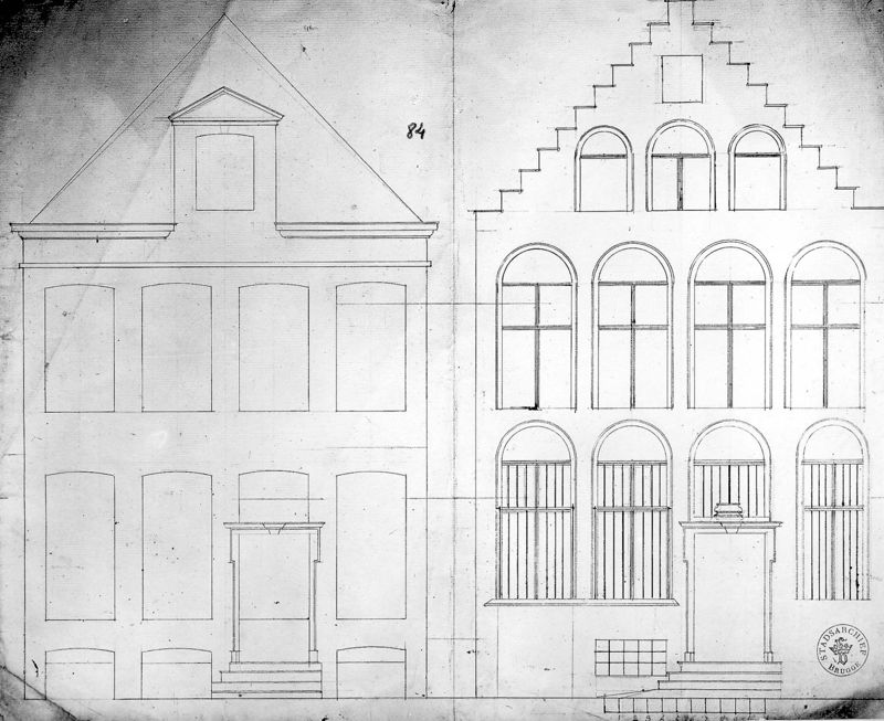 Twee huisgevels