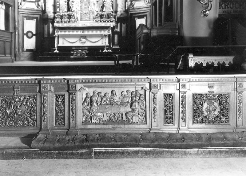 banc de communion / Kerk O.L.Vrouw van Sint-Leodegarius[Bornem]