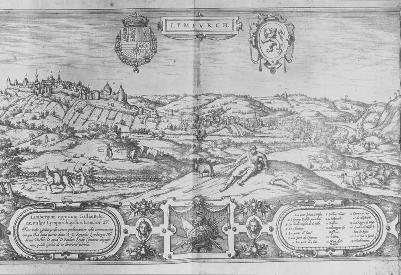 Vue générale de la ville de Limbourg