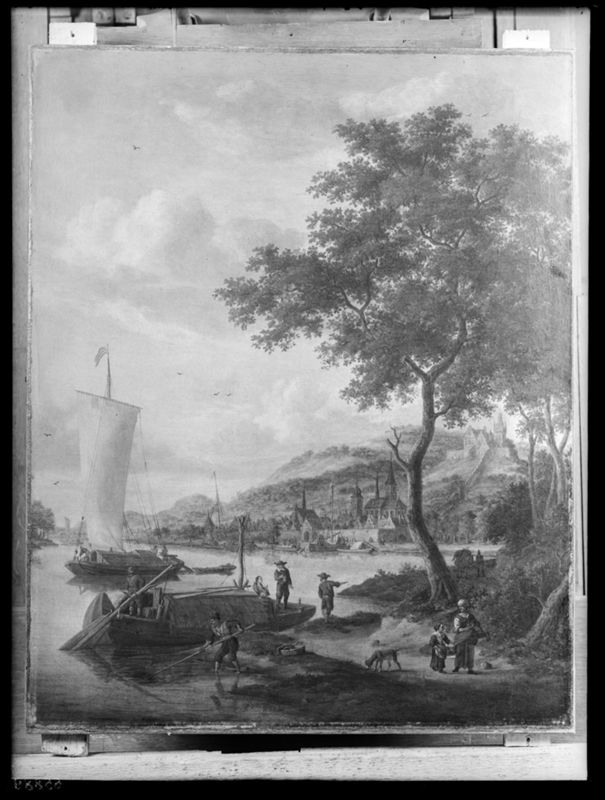 Neckerlandschap met figuren