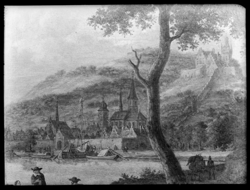 Neckerlandschap met figuren