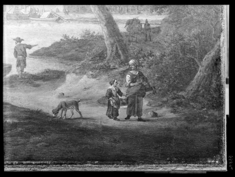 Neckerlandschap met figuren