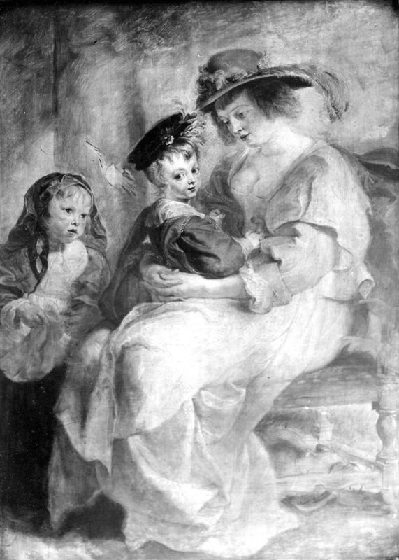 Portrait d'Hélène Fourment et deux de ses enfants