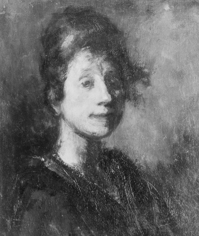 Portret van Malvina, echtgenote van de schilder