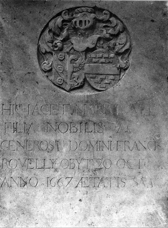 Grafsteen van de abdis Maria Rovelly