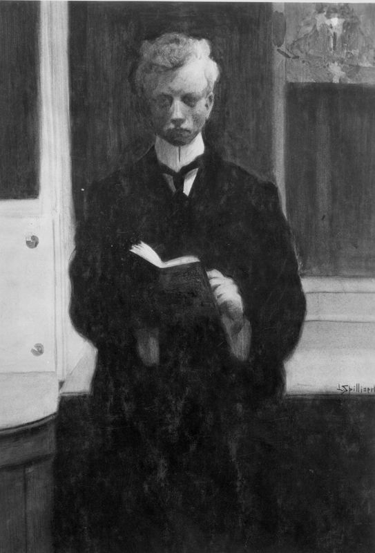 Zelfportret met boek