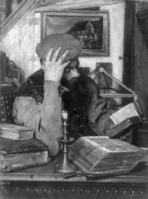 Homme lisant la bible