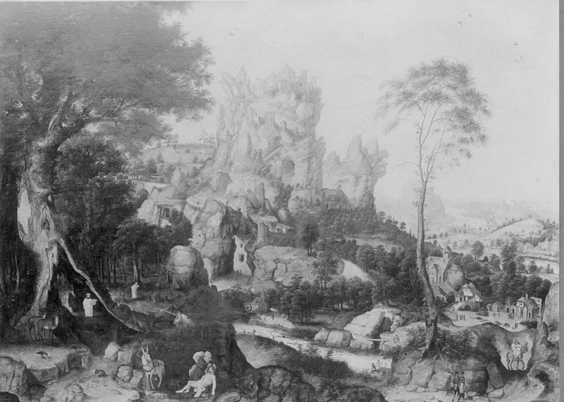Paysage avec la parabole du Bon Samaritain