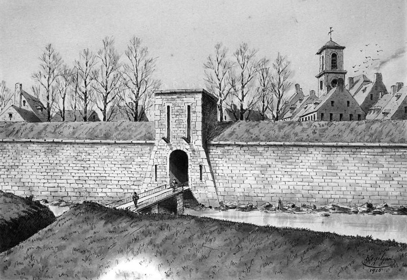 Une vue de Namur (fortification)
