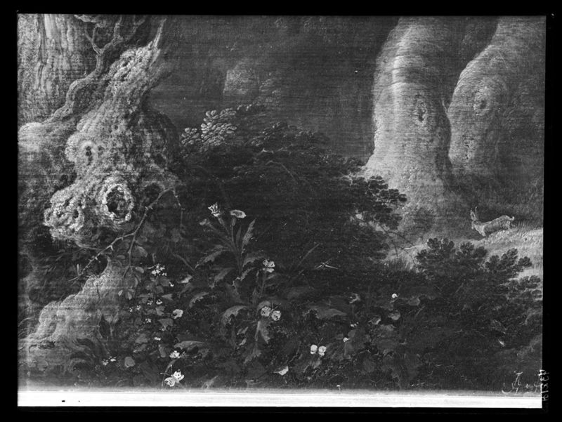 Landschap met hertenjacht