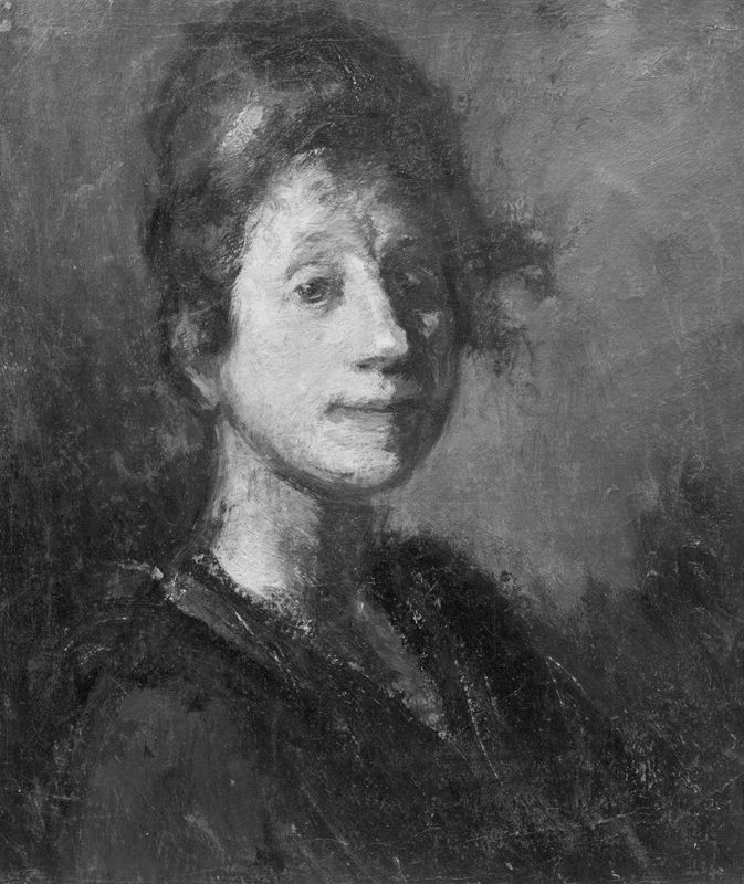 Portret van Malvina, echtgenote van de schilder