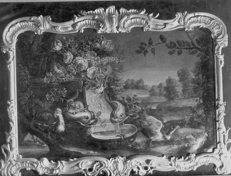 Fontaine et bouquets