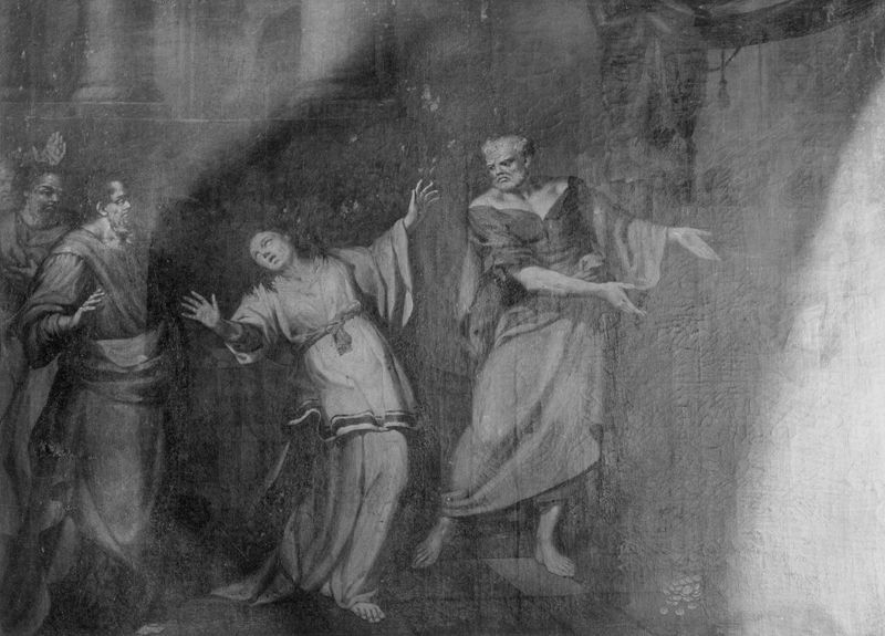 Mort de Saphira (en présence de saint Pierre)