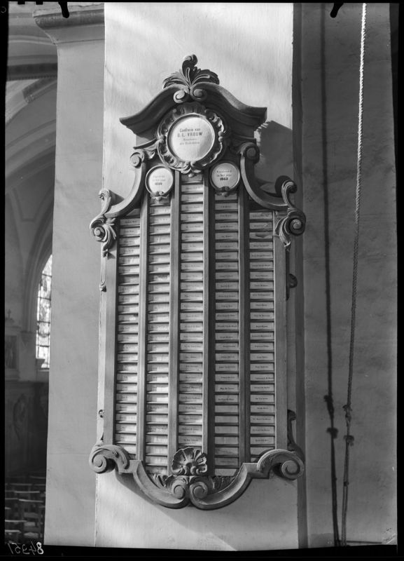 fichier de confrérie[mobilier d'église] / Kerk O.L.Vrouw[Lebbeke]