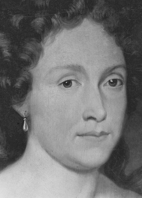 Portret van Anna-Maria de Neuf, echtgenote van Balthasat III  Moretus