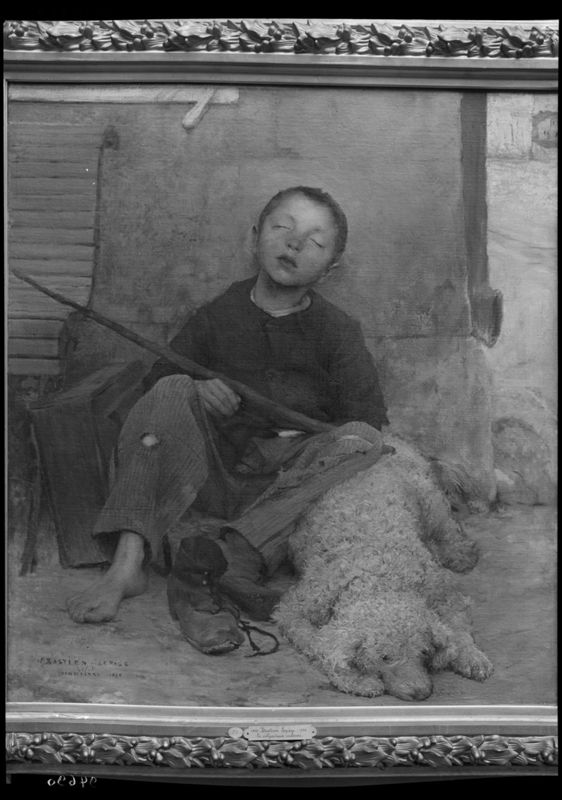 Le petit colporteur endormi