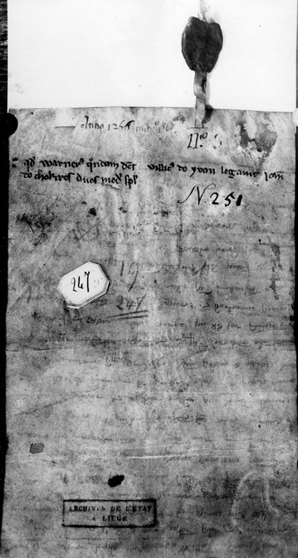 charte[document] / Archives de l'Etat à Liège