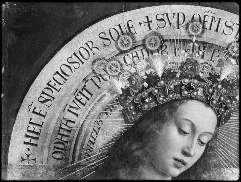 Lam Gods: Tronende O.-L.-Vrouw