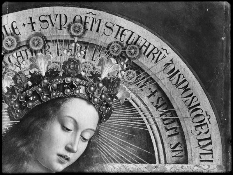Lam Gods: Tronende O.-L.-Vrouw