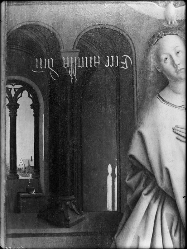 Lam Gods: Maria van de Boodschap en de profeet Michaja
