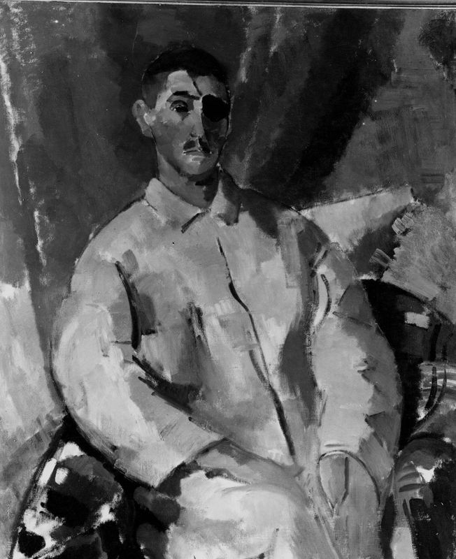 Portret van Rik met de zwarte ooglap