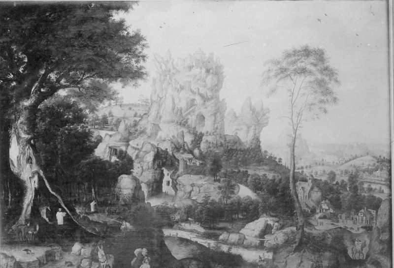 Paysage avec la parabole du Bon Samaritain
