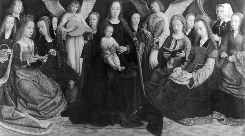 La Vierge et l'Enfant parmi les Vierges