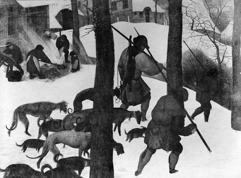 Chasseurs dans la neige