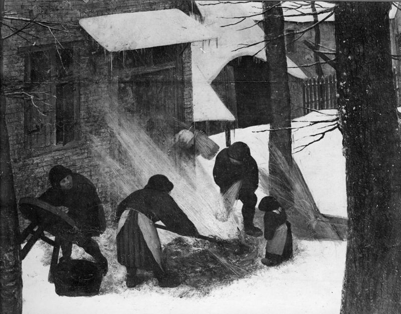 Chasseurs dans la neige