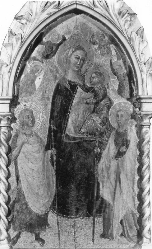 Madonna met engelen en heiligen