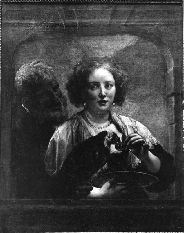 Vieil homme et jeune femme au perroquet ou L'Amour inégal