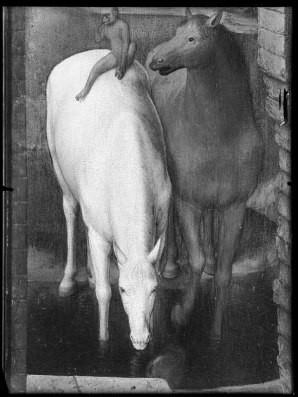 Twee paarden en een aap
Allegorie van de waarachtige liefde