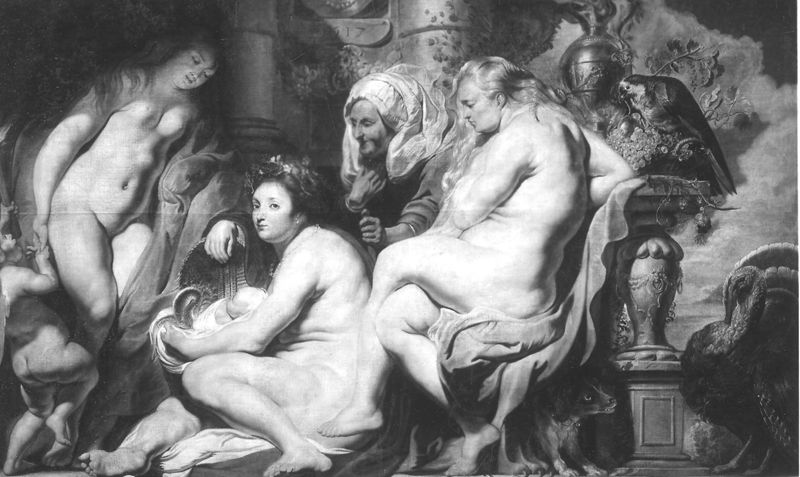 De dochters van Cecrops ontdekken Erichthonius