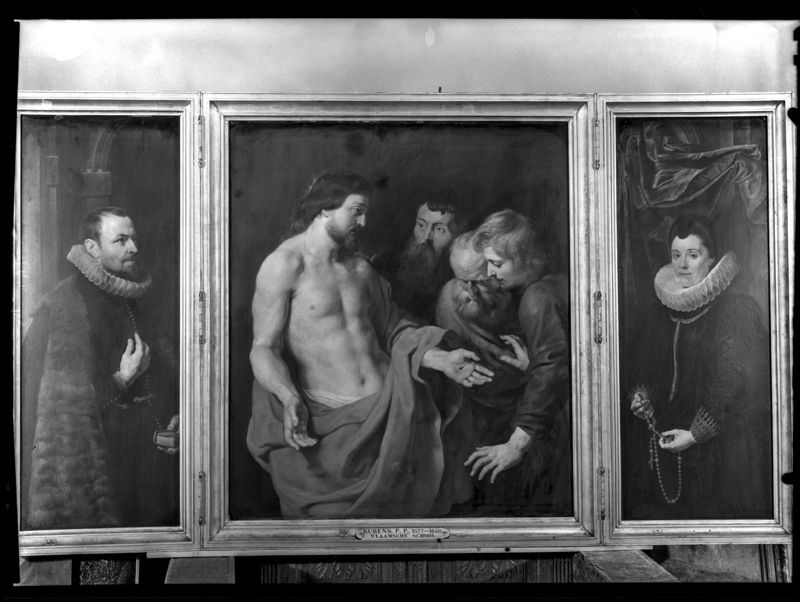 Triptiek met het Ongeloof van Thomas (Epitaaf van Nicolaas Rockox en Adriana Perez)