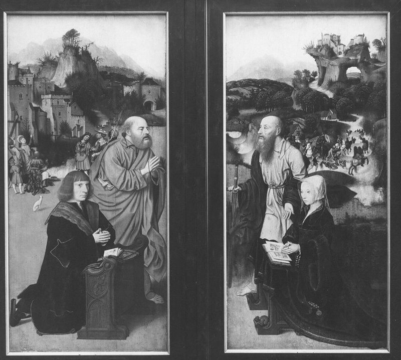 Elisabeth van Dorp[?] door de heilige Paulus aanbevolen