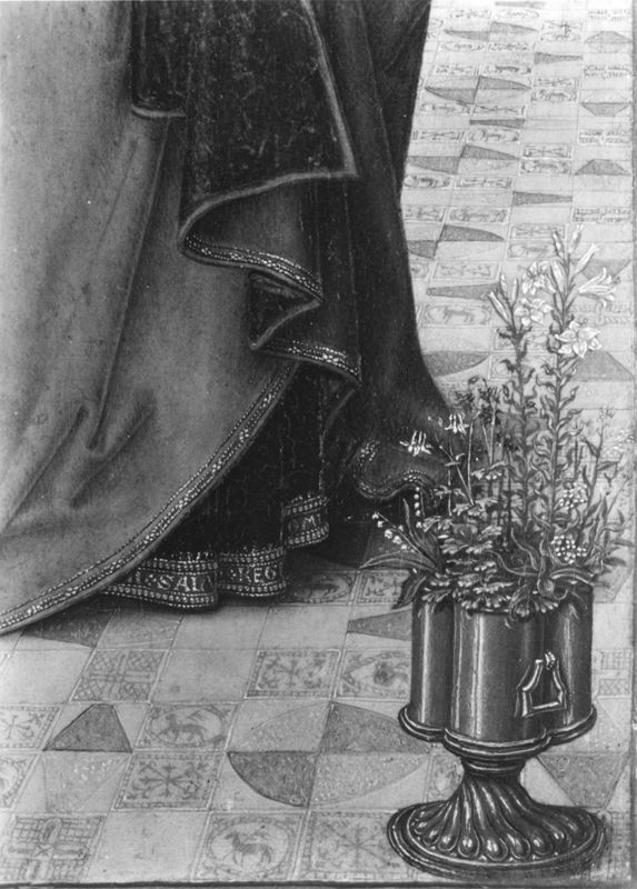 Diptiek van abt Christiaan de Hondt
O.-L.-Vrouw met Kind in een kerk en abt Christiaan de Hondt