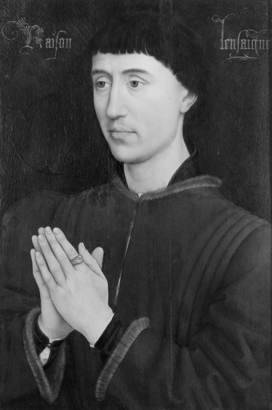 Portret van Jean de Froimont / Heilige Laurentius