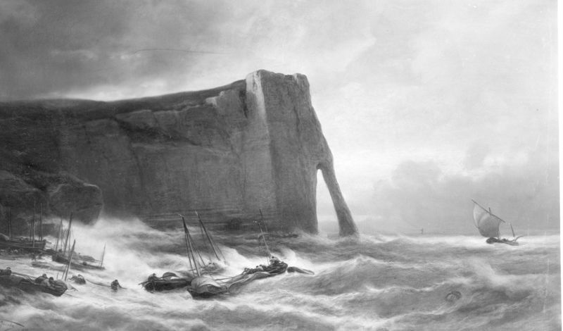 Porte d'Aval (Kust van Etretat, Normandië)