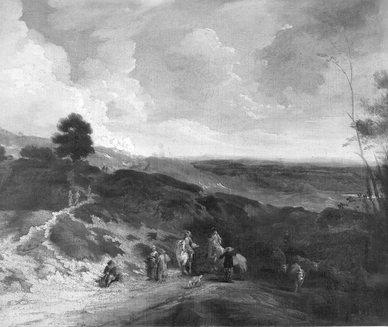 Landschap met ruiters