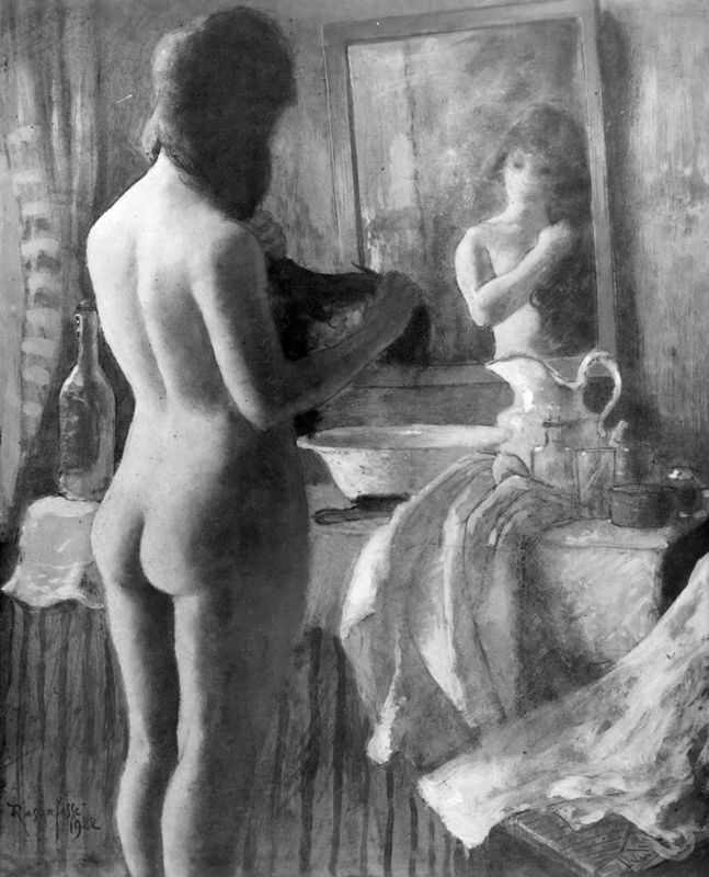 Femme à sa toilette