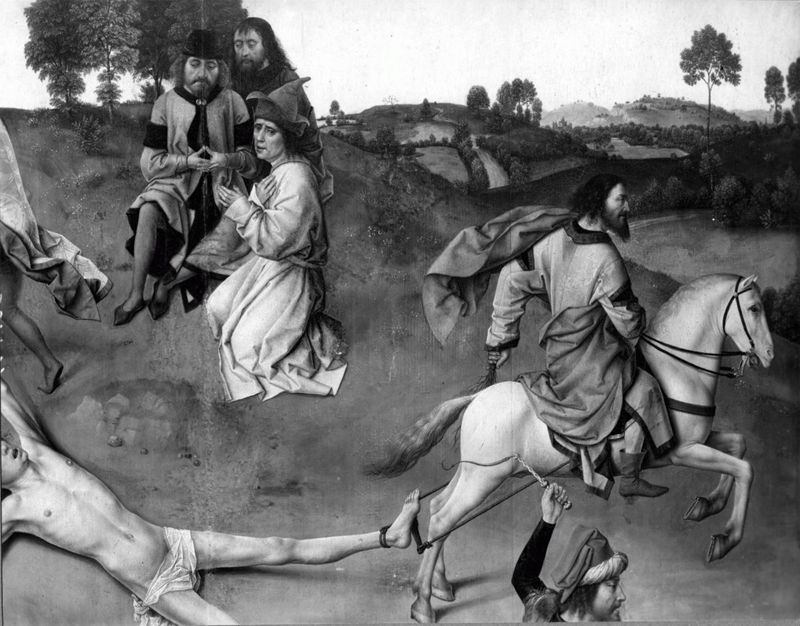 Triptiek met de Marteldood van de Heilige Hippolytus