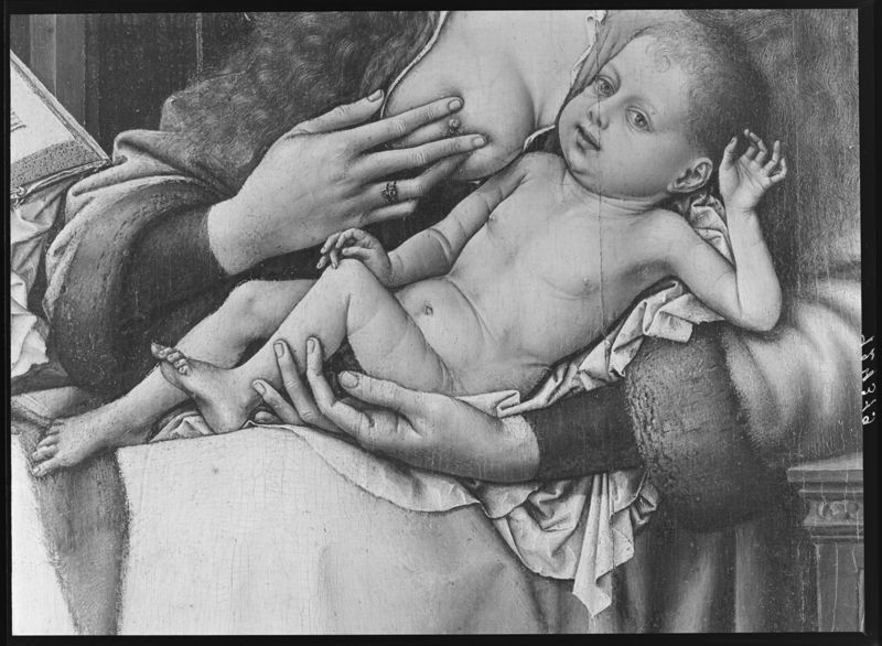 Vierge et Enfant à l'écran d'osier