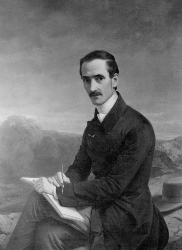 Portret van de kunstschilder Alexandre de Calame