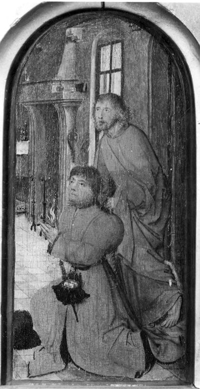 Geknielde schenker met patroon St.-Simon