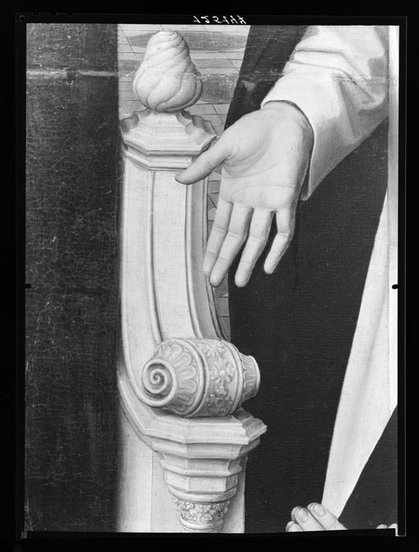 La Vierge et l'Enfant entre saint Jacques et saint Dominique présentant les donateurs et leur famille
La Vierge de Jacques Floreins