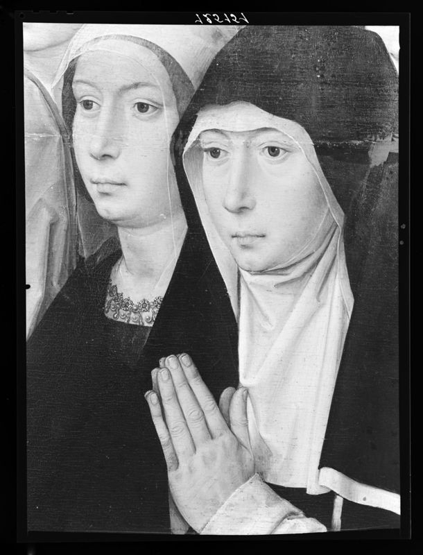 La Vierge et l'Enfant entre saint Jacques et saint Dominique présentant les donateurs et leur famille
La Vierge de Jacques Floreins